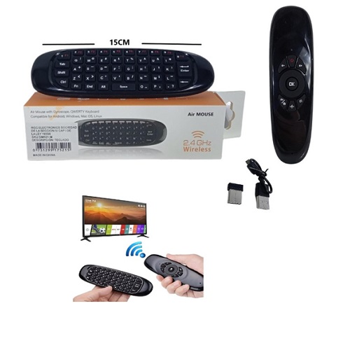 CONTROL REMOTO CON TECLADO SMK01-M SMART TV BOX CONSOLAS ETC