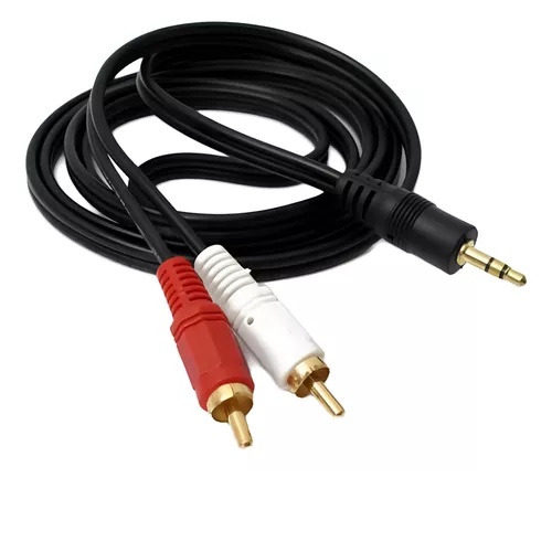 Cable Plug 3,5 Auxiliar Macho a 2 RCA Macho II