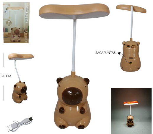 Velador Led Capybara con sacapuntas ii5509