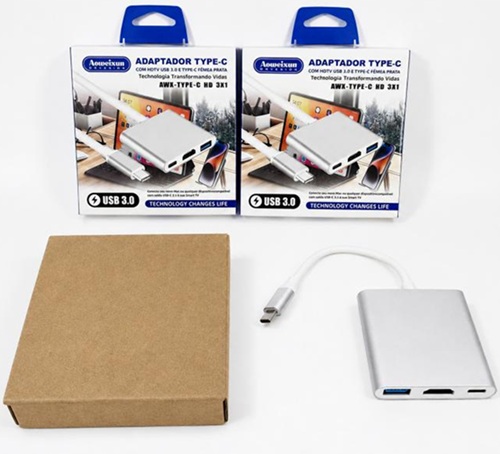 Conversor TC a HDMI + USB 3.0 + TC TIPOC-HDMIoo