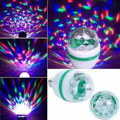 Foco II Giratorio RGB Rosca Comun 220v