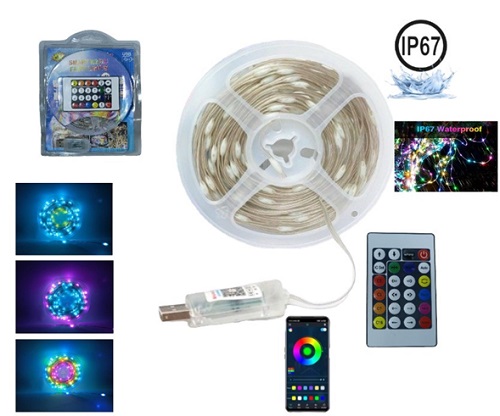 Tira Led Exterior RGB 10 Metros Control y App 24054II
