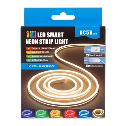 Tira Neon 1 metro Color a Eleccion con Interruptor