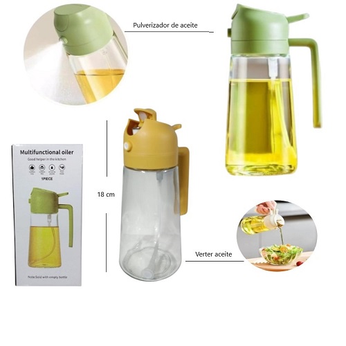 Aceitero 2 en 1: Pulverizador + Vertedor 055