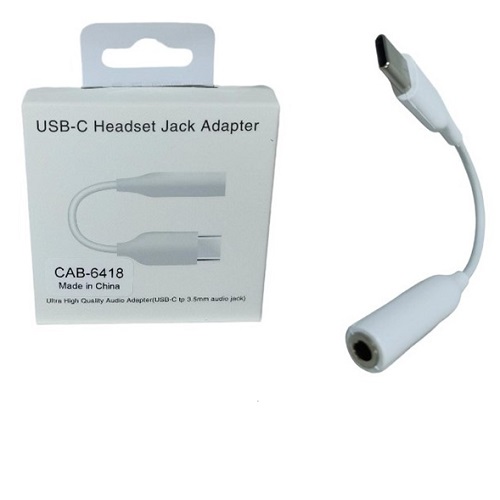 Adaptador TIPO C a plug 3,5 para auriculares CAB-6418
