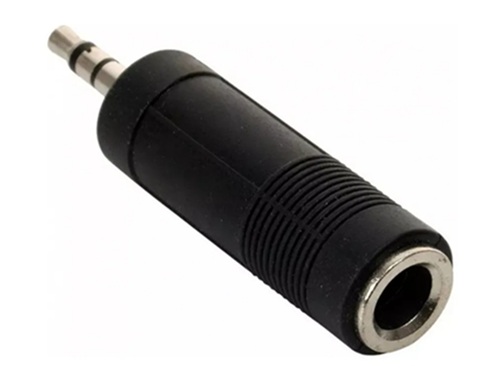 Adaptador Plug 3,5 macho Plug 6,5 Hembra mm