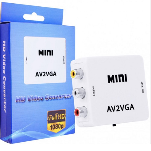 Adaptador RCA Audio y Video a VGA