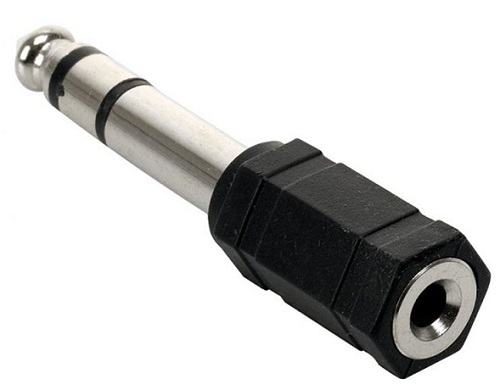 Adaptador Plulg 6,5 Macho a Plug 3,5 hembra mm