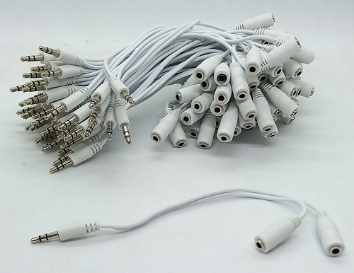 Divisor Audio Plug 3,5oo: 2 auriculares 2 parlantes