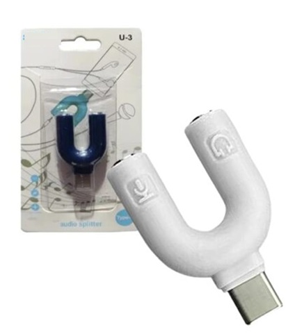 Adaptador Tpye C a Plug 3,5 Audio y Microfono cc