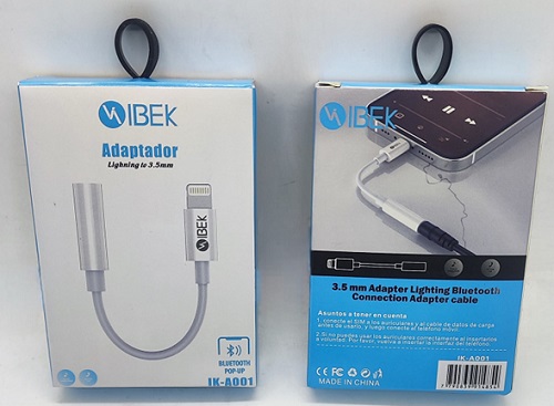 Adaptador iPhone a Plug 3,5 BT IK-A001ooÂ 
