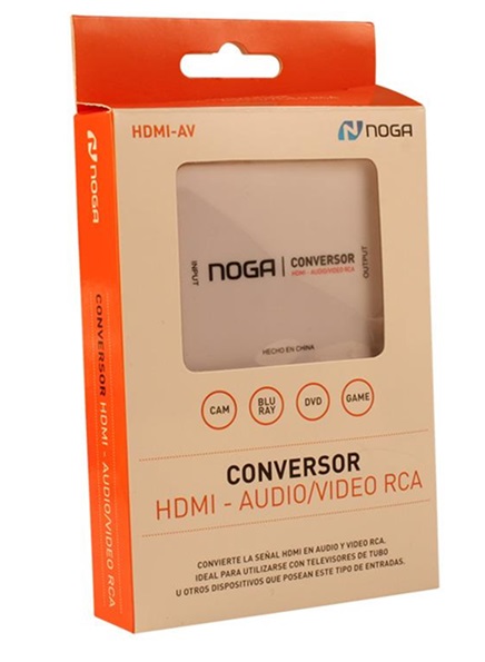 Conversor HDMI a RCA  Audio Video Noga HDMI-AV