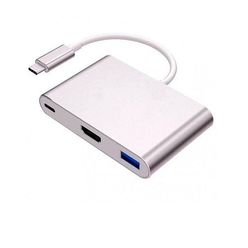Adaptador oo VS216 Type C a HDMI + USB 3.0 + OTG Type C