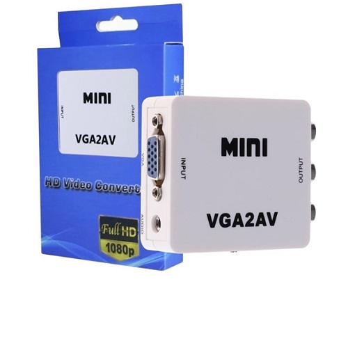 Adaptador VGA a RCA  Audio y video