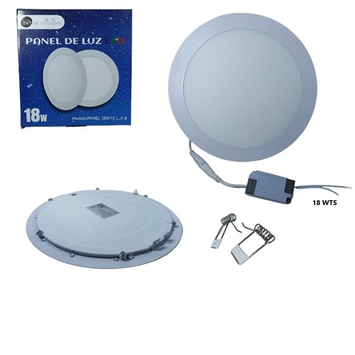 Aplique de luz Redondo de embutir 18w Completo Alta luminosidad