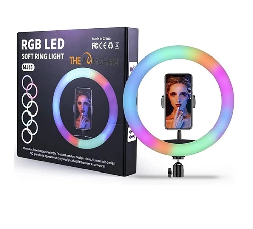 Aro Luces Gigante 18 Pulgadas RGB y Blancos HX-MJ45