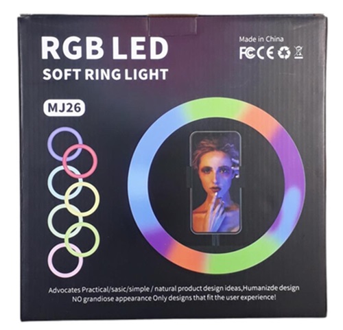 Aro de Luz RGB + Blancas 26 cm 10 Pulgadas MJ26ii