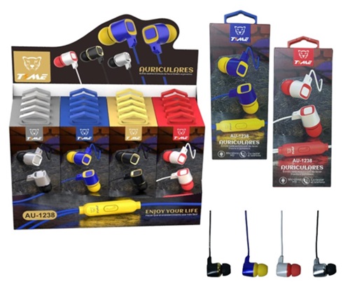 Auriculares Manos Libres In Ear Col Var 1238ii