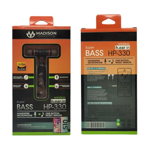 Auricular Bluetooth Sport HP-330 mm