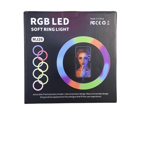 Aro de luz Grande RGB 26 CM + luz blanca MJ26