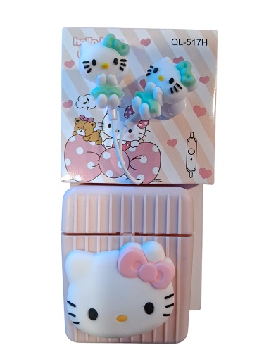 Auricular con estuche Kitty 24342aa