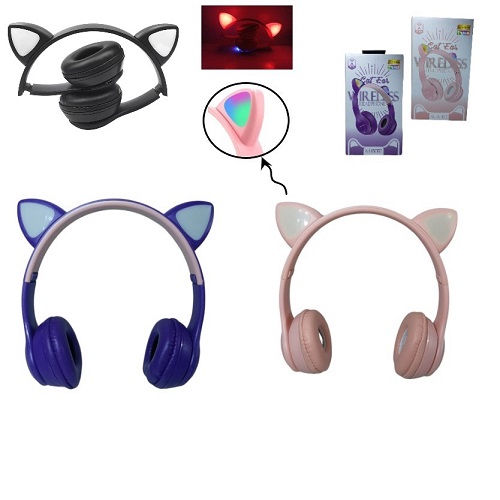 Auricular Bluetooth Orejas con luces 16003