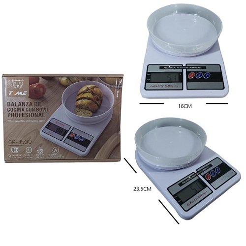 Balanza digital de cocina con bowl