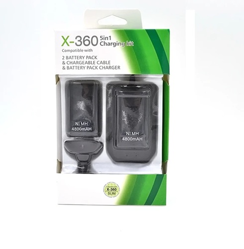Kit 2 Baterias Xbox 360 + Cargador BN-X3608