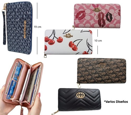 Billetera Monedero Mujer Mod Variados G-229ii