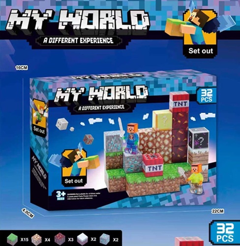 Pack 32 Bloques Magneticos Minecraft 0407 On