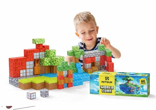 Bloques Magneticos Minecraft 64 piezas MC-SEI4