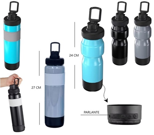 Botella Deportiva con Parlante M833ii