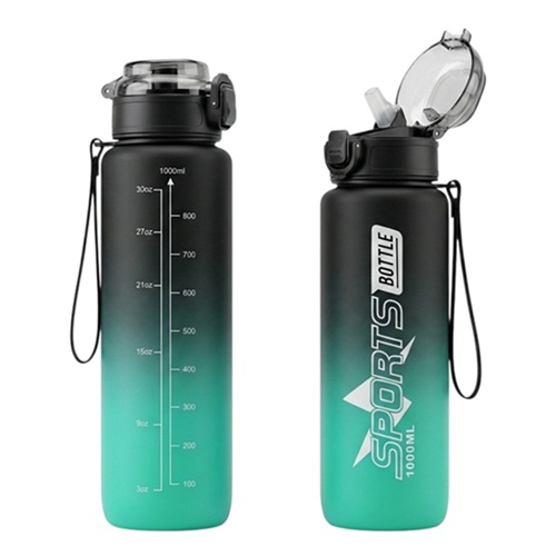 Botella Deportiva con Sorbete 1 Litro Colores Varios mm