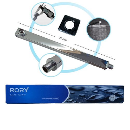 Brazo acero para ducha 40cm 2316