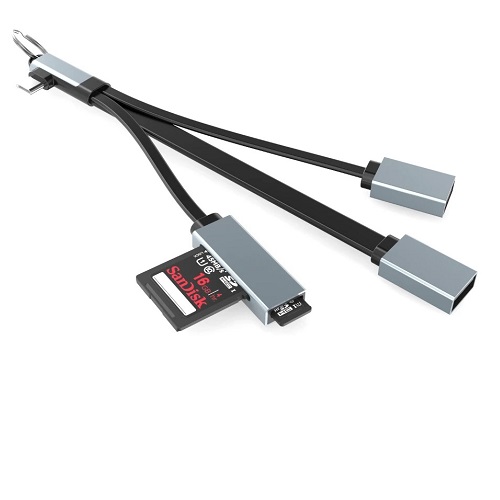 Adaptador Type C con lector de memorias + OTG 2.0 + OTG 3.0