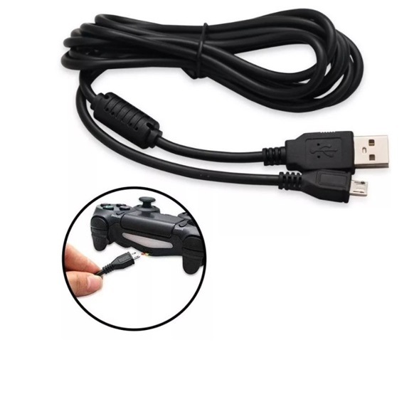 Cable Cargador Joystick Play 4 con filtro