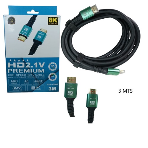 Cable HDMI Premium 8k 3 metros