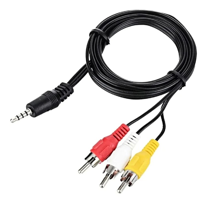 Cable Plug a 3 RCA Audio y Video ideal TV nn