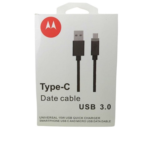 Cable Motorola Tipo â€œCâ€ USB 3.0 Carga Turbo