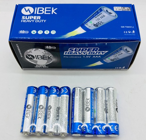 Caja 40 Pilas Ibek AAA - AAA-IBEKoo