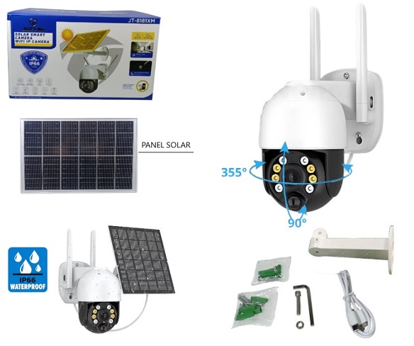 CÃ¡mara Seguridad ii WIFI IP 8181 Solar RobÃ³ticaÂ 