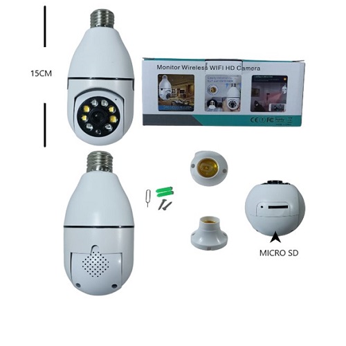 Cámara Seguridad IP WIFI Robótica II para celular Alimentación R