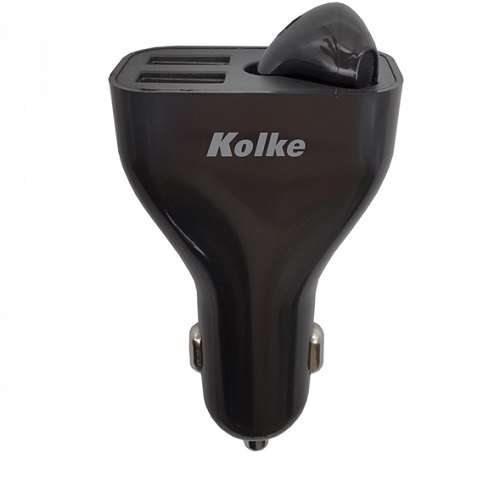 Auricular Bluetooth + Cargador 2 USB toma 12v veh