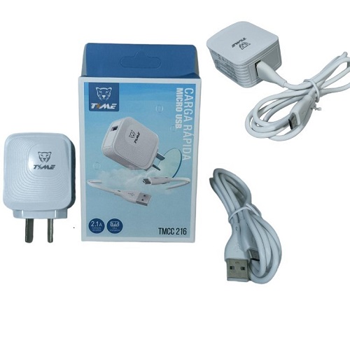 Cabezal Cargador 2.1 Amper + Cable Micro USB 216