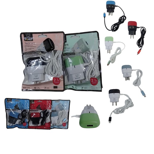 Cargador Cable Micro USB + 1 puerto USB 219