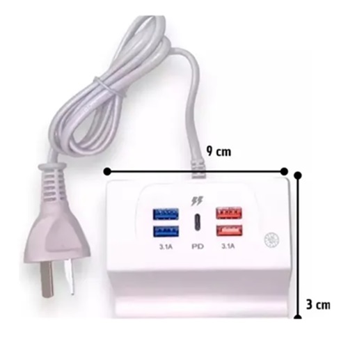 Cargador 4 USB + 1 TC 13154pr