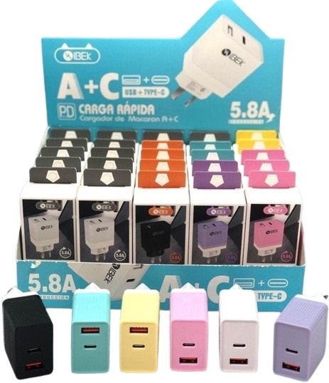 Cabezal Cargador 5.8 Amper oo582 USB y TypeÂ CÂ 