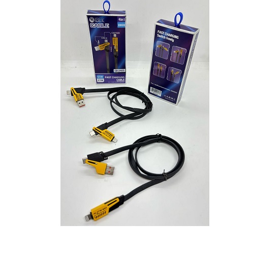 Cable oo Carga Ultrarapida 65w 3 en 1 CB-2405: Iphone a Type C –