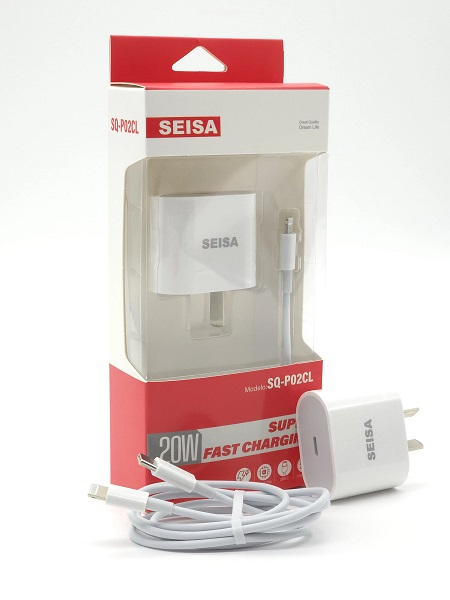 Cargador SQ-P02CL Typo C Cable Ipohne a C 20W