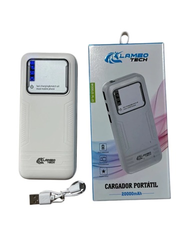 Cargador Portatil Power Bank 20.000 mAh PL-25nn